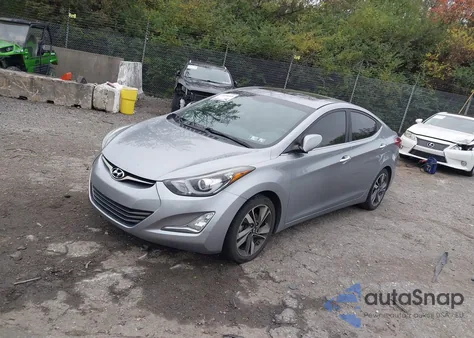 2015 Hyundai Elantra Limited from USA, damaged, VIN 5NPDH4AE3FH581291